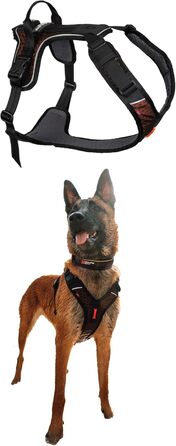 Шлейка для собак Non-Stop Dogwear Rock Harness, розмір M, чорний колір