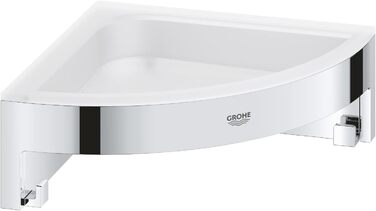 GROHE Start Cube - Corner Soap Dish (for corner mounting, durable), chrome, 41106000