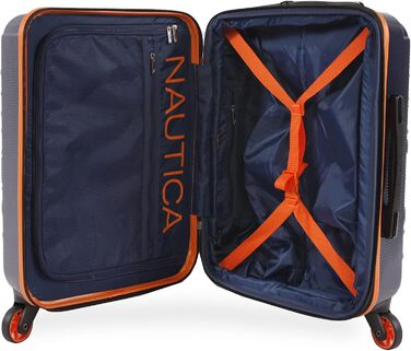 Чемодан NAUTICA Birke Hardside Spinner, великий, 29 дюймів, Marineblau/Orange