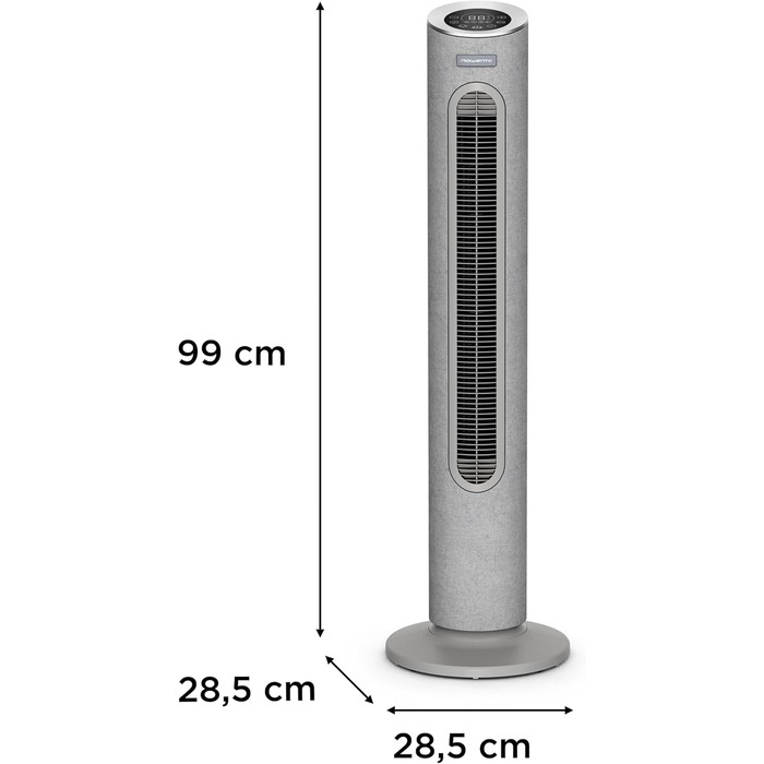 Вентилятор Rowenta Eole Infinite VU6620: тихий, потужний, з таймером та горизонтальною осциляцією | Чорний