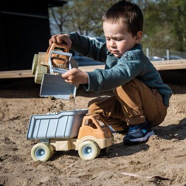 Dantoy - Bio Truck – From 2 Years - Large truck with plenty of space on the cargo bed - Toy - Made of bioplastic - For imaginative role-playing - Machine washable - Made in Denmark