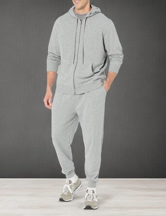 Чоловічий худі Amazon Essentials з м'якого французького трикотажу з блискавкою та зручним кроєм (XL, сірий меланж)