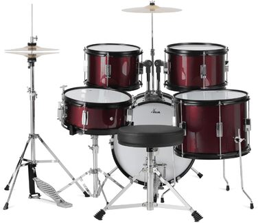XDrum Junior Pro Kinder барабанний набір Red - для дітей 5-9 років, з аксесуарами та навчальним посібником