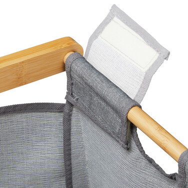 Relaxdays Laundry Basket with 2 Compartments and Storage