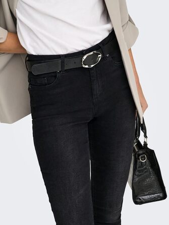 Жіночі джинси ONLY Onlblush Life Mid Sk DNM Rea1099 Noos, чорний денім, розмір XXS/30L