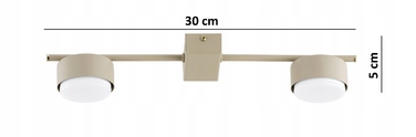 Підвісна люстра Elko-Lighting Mono Ecru 2 точки світла GX53