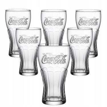 Набір склянок для напоїв Coca-Cola, 300 мл, 6 шт.