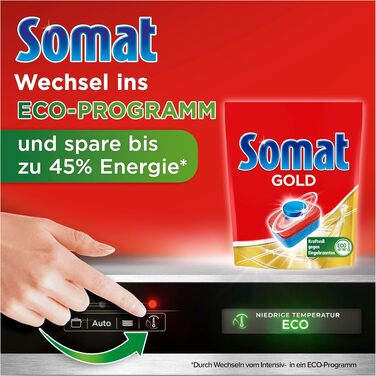 Таблетки для посудомийних машин Somat Gold, для чистоти при низьких температурах, 82 шт