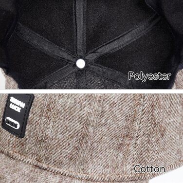 Зимові шапки Gisdanchz 7-7 1/2 з навушниками, унісекс, для роботи та спорту на відкритому повітрі (світло-коричневий)