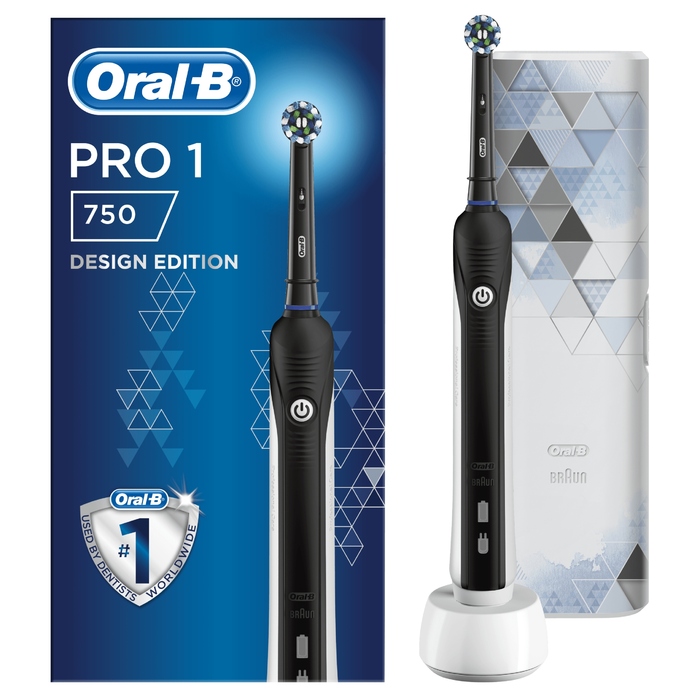 Електрична зубна щітка Oral-B PRO 1 750, чорна