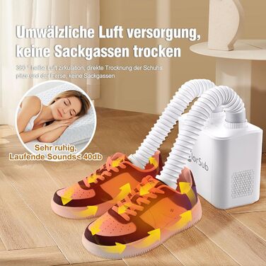 Електрична сушарка для взуття ColorSub з 4 режимами, для видалення запаху та сушіння в дощову, хмарну або снігову погоду