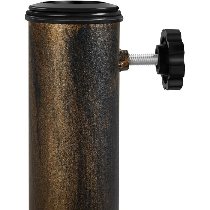 Yaheetech Umbrella Stand Balcony Umbrella Stand Market Umbrella Stand Umbrella Base Umbrella Stand for Umbrella Poles up to 38 mm / 48 mm, Bronze