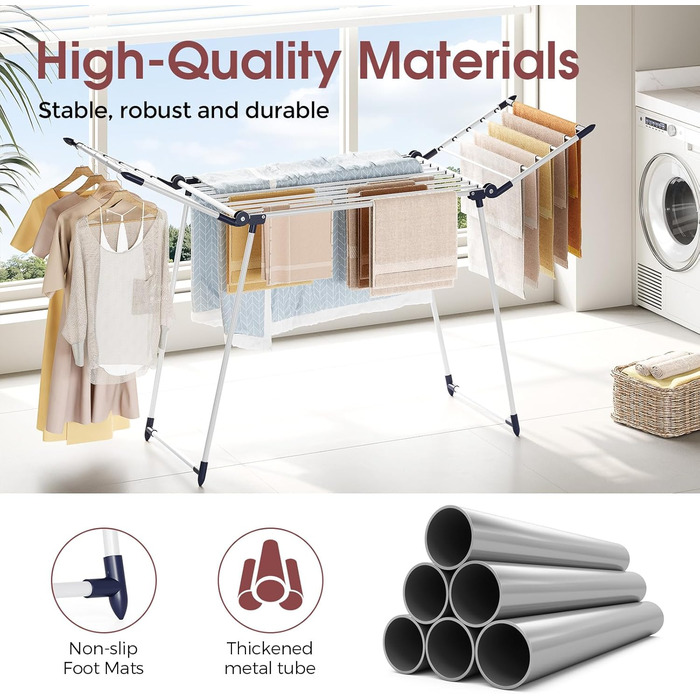 Стійка для сушіння білизни, розкладний сушильний стійка 