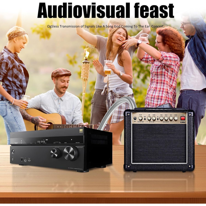 HiFi мережевий кабель живлення 10AWG з феритним кільцем, безкисневий мідний дріт для аудіосистем High-End, 1.5м, чорний