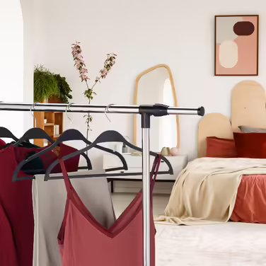 Relaxdays Clothes Hangers, Set of 10, made of Wheat Straw