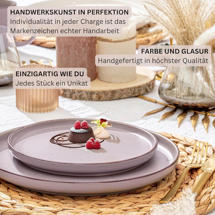 Набір керамічних мисок Sänger VALUE COLLECTION (4 шт.), 700 мл, фіолетові, для мюслі та десертів, миючі в посудомийній машині, мікрохвильовка, стійкі до подряпин