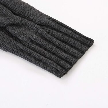 Чоловічий кардиган PJ PAUL JONES з в'язаним візерунком, на кнопках, з ребристою стійкою комірцем для осені/зими (XL, чорно-сірий)