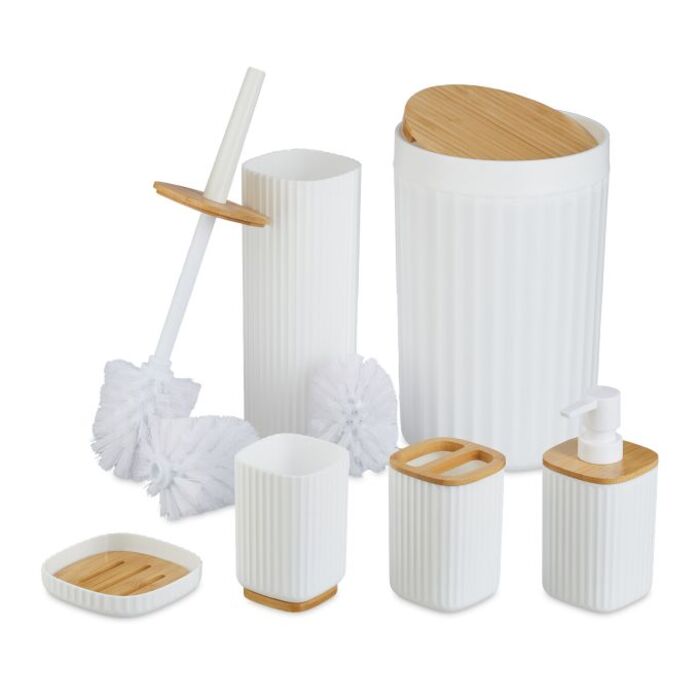 Relaxdays 6-Piece Bathroom Set