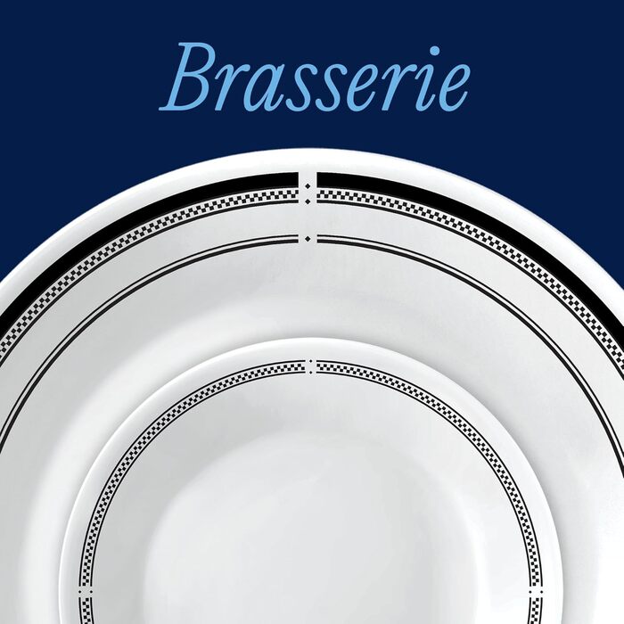 Набір посуду Corelle на 18 предметів для 6 осіб: тарілки, миски, скло Vitrelle (стійке до подряпин, мікрохвильова піч, посудомийна машина)