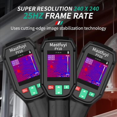 Тепловізор інфрачервоний FY10-black -20℃~550℃, 96x96, 2.4