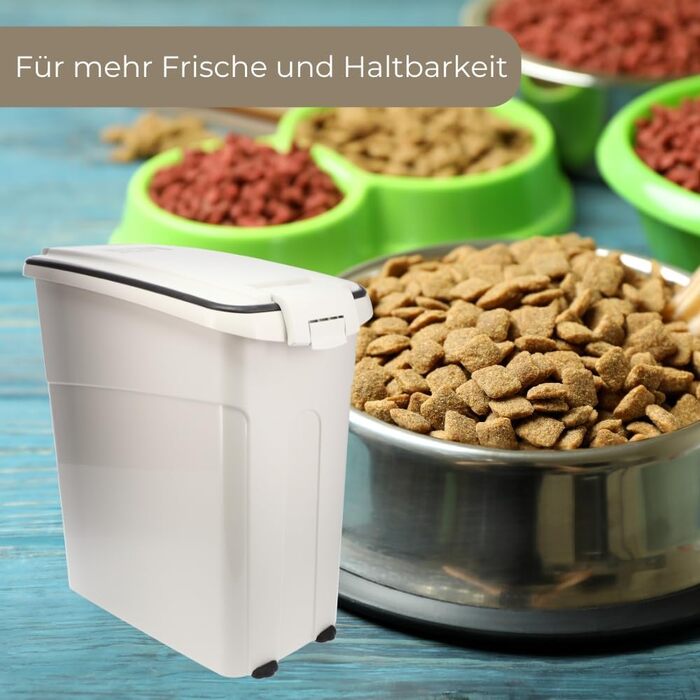 Airtight Food Storage Container with Lid - Pet Food Storage Bin for Dog & Horse - 54L Dry Food Container Box