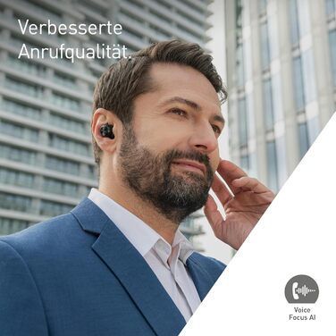 Technics EAH-AZ100E-S Бездротові навушники з активним шумозаглушенням, 10 мм драйвер, Multipoint Bluetooth, AI Voice Focus, срібного кольору