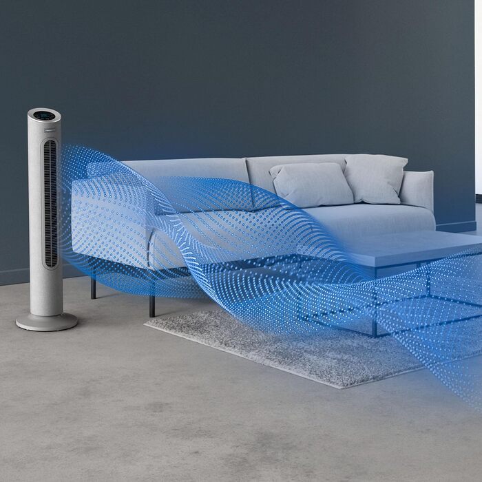 Вентилятор Rowenta Eole Infinite VU6620: тихий, потужний, з таймером та горизонтальною осциляцією | Чорний