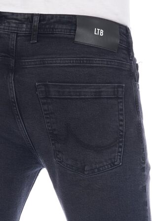 Чоловічі джинси LTB PaulX Straight Fit, блакитні/чорні, розтяжка, розміри 28-40