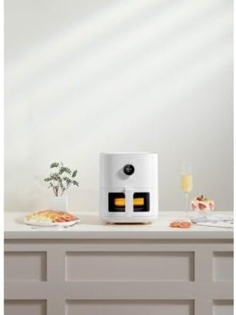Фритюрниця Xiaomi Smart Air Fryer Pro 4L з OLED-дисплеєм, оглядовим вікном, підтримкою iOS/Android, 1600 Вт, 4 літри, таймер, температура 40-200°C, сумісна з Google Assistant, можна мити в посудомийці