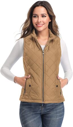 Жіноча куртка LONGKING: легка, тепла, з капюшоном, бежева (L)