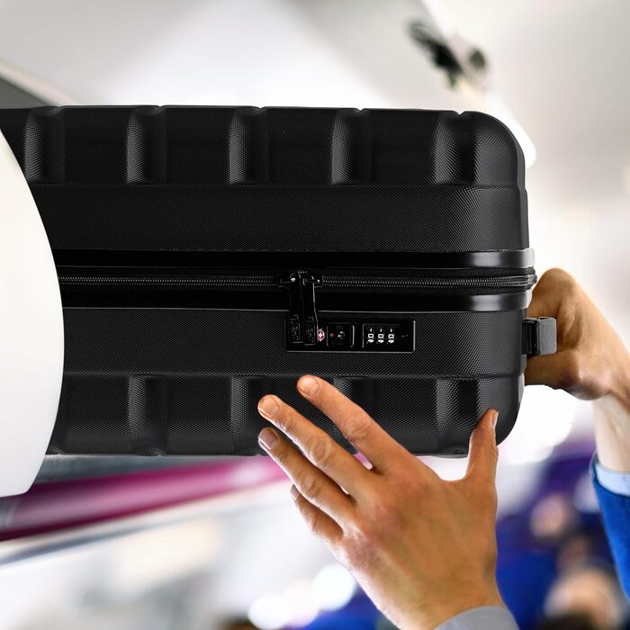 Чохол для багажу Flight Knight: легкий, жорсткий, на 4 колесах, ручна поклажа (56x45x25 см)