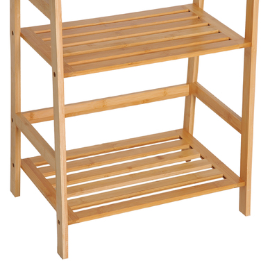 HOMCOM Bookshelf Standing Shelf with 4 Levels Storage Shelf made of Bamboo Office Shelf for Living Room, Bedroom, Office, Natural | Aosom