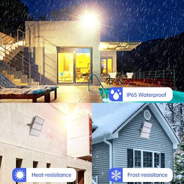 LED Floodlights 300W 30000LM Spotlight, 3000K Warm White Floodlight - IP65 Waterproof Floodlight Outdoor Wall Lights for Garden, Terraces, Garage, Sports Field, Factory, Workshop (10 Pack, 300W Warm White)