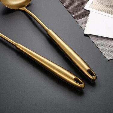 Набір кухонного інвентарю з нержавіючої сталі 304, 12 предметів, золотий колір, для кухні