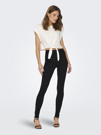 Жіночі скінні джинси ONLY XXL (32L) чорні, вузькі джинси високої якості