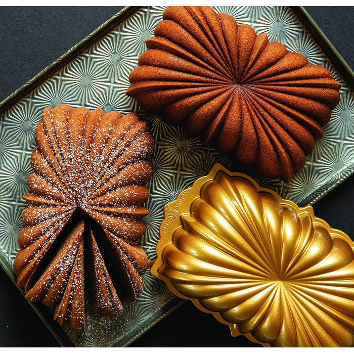 Форма для випікання Nordic Ware, хвиляста, золота, алюміній, антипригарна, NW 81677