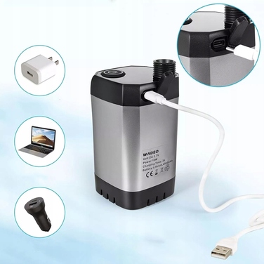 Кемпінговий душ із піщаним фільтром та функцією очищення дна, 3 режими роботи форсунки