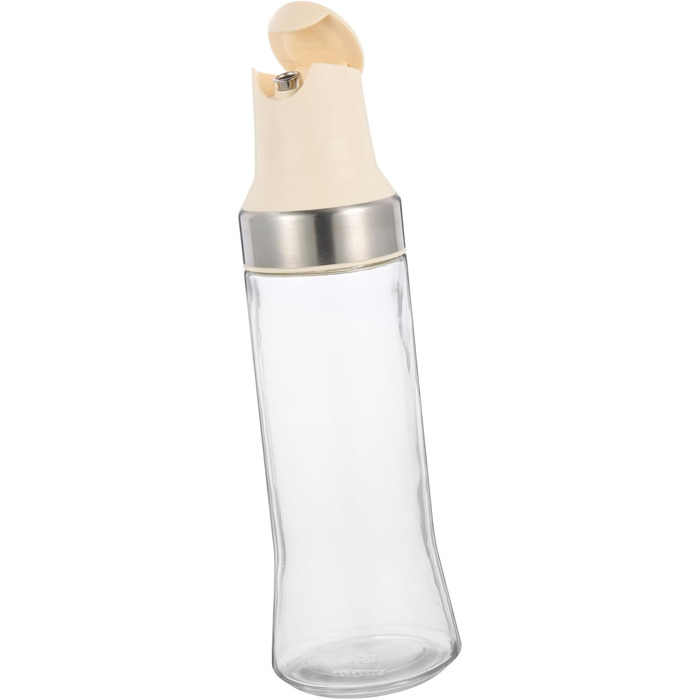 CIYODO Automatic Open and Close Oil Bottle, Auto-Vinegar Bottle, Sauce Bottle, Vinegar and Oil Spout, Sauce Bottle, Sauce Bottles, Vinegar Jar, Clear Vinegar Bottle, Silica Gel White