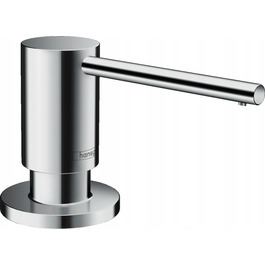Настільний дозатор для мила Hansgrohe, металевий, сріблястий, 500 мл