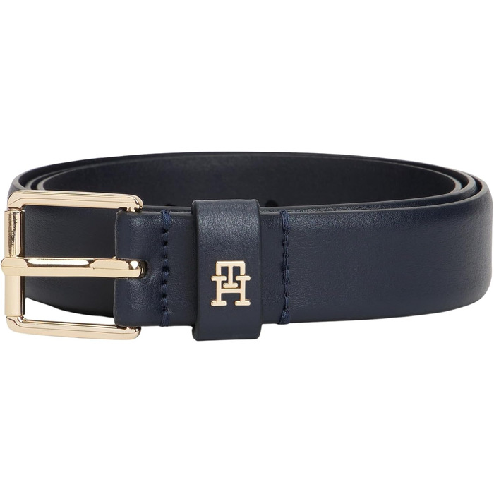Ремінь жіночий Tommy Hilfiger Th Square 2.5 Go, регульований, синій (Space Blue), 85 см