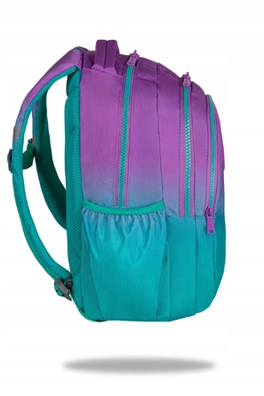 Багатофункціональний шкільний рюкзак CoolPack, фіолетово-зелений, 21 л