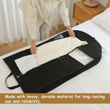 Мішок для одягу URMI, міцний, 2 шт., 60x110 см, з 3 кишенями для сорочок, пальто, курток, суконь – для подорожей