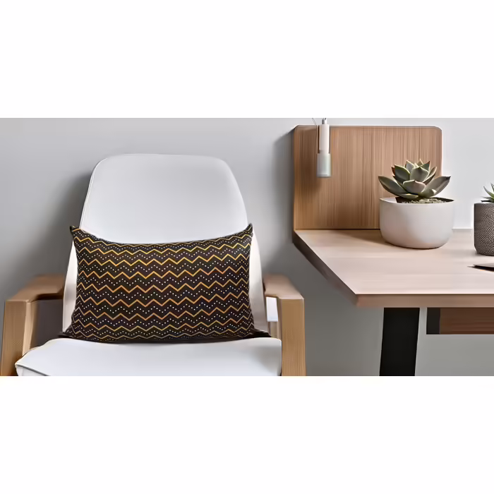 COVERBAGBCN - Rectangular Relax Anti-Stress Pillow | Cervical Spine Relief | Filling with small comfort pearls | Lycra fabric, soft to the touch | Machine washable | 36x25 cm (Zigzag)