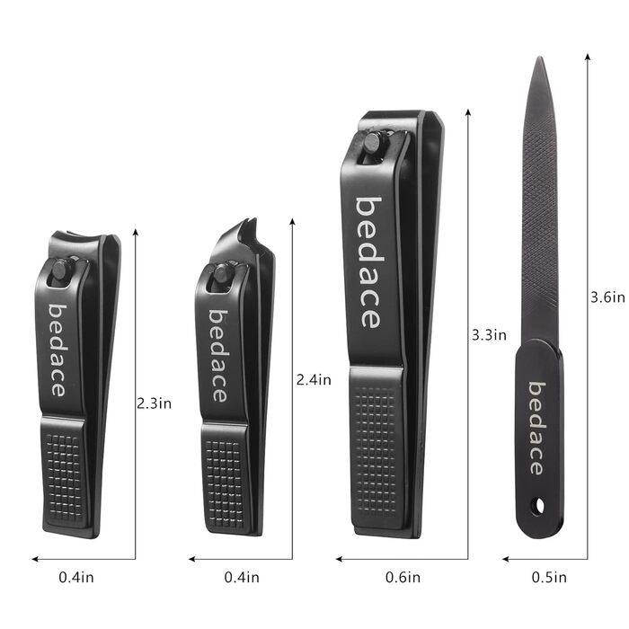 Набір для манікюру Nagelknipser Bedace: ножиці для нігтів (пальців рук та ніг) чоловічі, жіночі, дитячі - 4 шт.