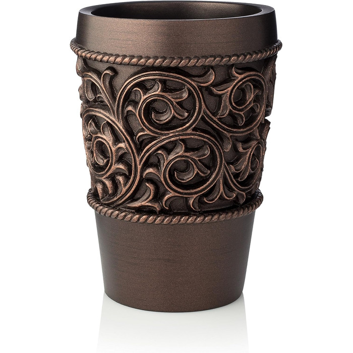 Набір аксесуарів для ванної кімнати Essentra Home, бронза (4 шт): тримач для зубних щіток, дозатор для лосьйону, склянка, мильниця