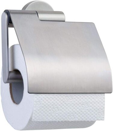 Tiger Boston Stainless Steel Toilet Paper Holder - Wall Mounted, Brushed Finish - Includes Small Boston Hook