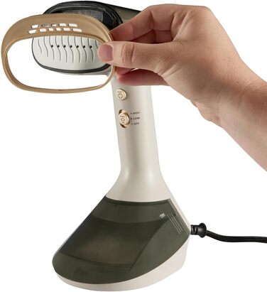 Відпарювач Russell Hobbs VacuSteam Pro: відпарювання та прасування з технологією всмоктування, керамічна підошва, 200 мл резервуар, 3 рівні потужності, для всіх тканин