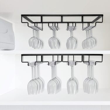 Металевий тримач для келихів вина Anshuke - 4 ряди, 8-12 келихів, для дому, ресторану, бару