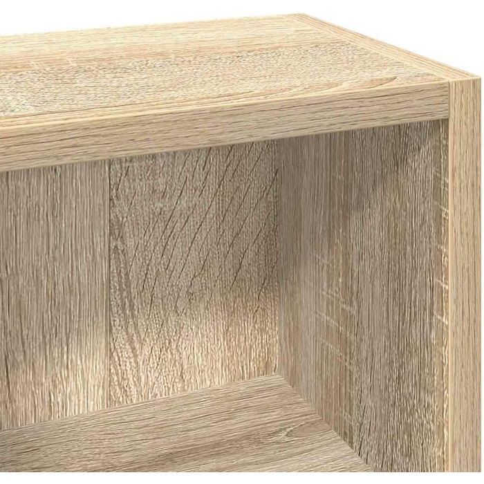 vidaXL CD-стелаж для 160 дисків, настінний, дуб Сонома, 2 шт., 21x16x93,5 см, МДФ, для офісу та дому