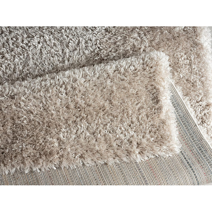 Килимок Mia's Teppiche Fiona для вітальні та спальні, 120x160 см, високий ворс (бежевий)